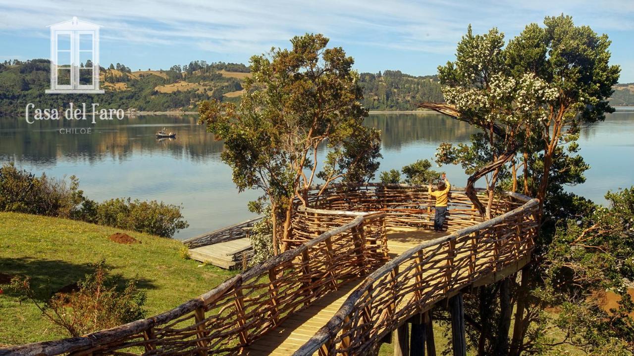 Villa Casa del Faro Chiloé Castro Esterno foto