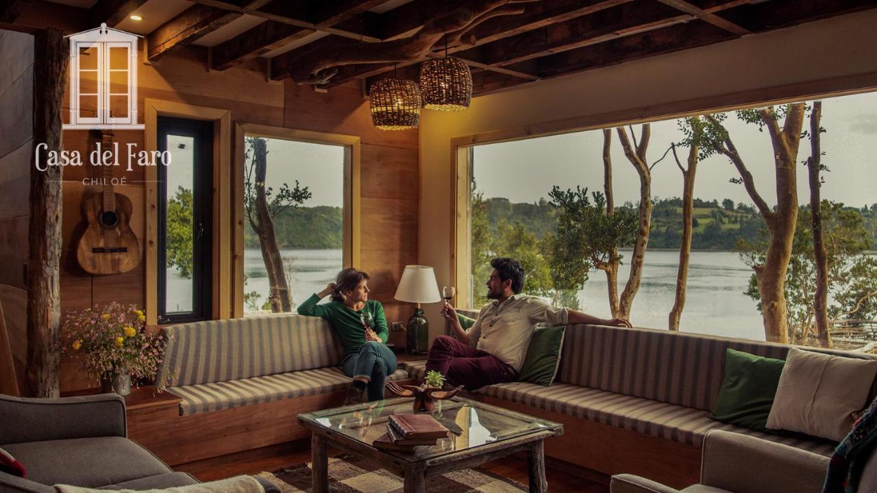 Villa Casa del Faro Chiloé Castro Esterno foto